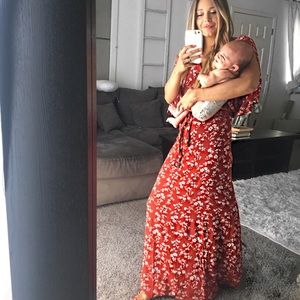 Long floral dress
